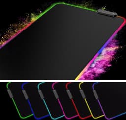 Gaming Muismat XXL - RGB LED Verlichting - Anti-Slip — thumbnail 4