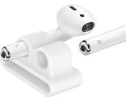 AirPods horlogebandhouAirPods horlogebandhouder - Wit | Geschikt voor Apple Airpod-accessoireshouder voor oefeningen | Beveilig veilig uw AirPods op uw polsband