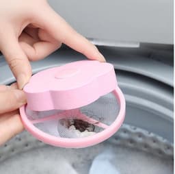 Wasmachine filter - Wasmachine reiniger - Wasmachine vuilreiniger - Wasmachine cleaner - Roze - Herbruikbaar - Wasfilter - Schoonmaakmiddel - Vuil verwijderen - Drijvend vangnet - Haarvanger - Haar vanger - Ontstopper - Thuis innovatie - Vangnet — thumbnail 5