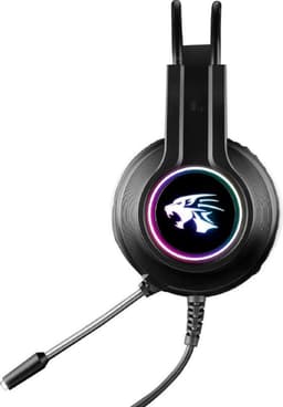 V6000 game headset - Bedrade hoofdtelefoon - USB - 3,5mm - LED - 2 meter - Zwart — thumbnail 4