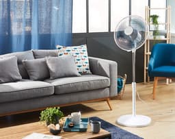 Rowenta VU4410 Essential+ Statiefventilator – 3 Snelheden - Krachtige Motor - Fluisterstil & Instelbare Hoogte/Kantelhoek - Staande ventilator - Wit — thumbnail 2