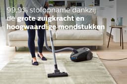 Philips Stofzuiger met Zak PowerGo FC8244/09 - 900W Motor - Lang Snoer - Alle Vloertypen - Multifunctionele Zuigmond - Grijs — thumbnail 3