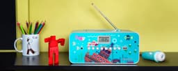 Muse M-29KB - Draagbare radio/CD-/MP3-speler met microfoon, blauw — thumbnail 5