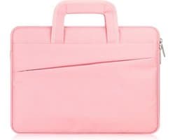 Shop4 - Geschikt voor 15 inch Laptop Sleeve met Handvaten - Business Roze