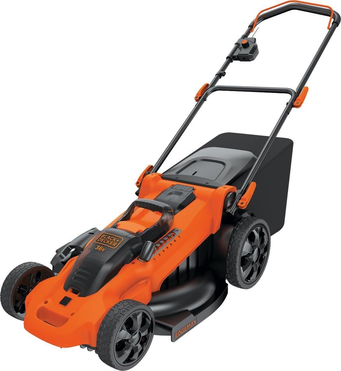 BLACK+DECKER 36V Grasmaaier 48cm maaibreedte, 2x2Ah 2 batterijen inclusief accu en lader - CLMA4820L2-QS — afbeelding 1