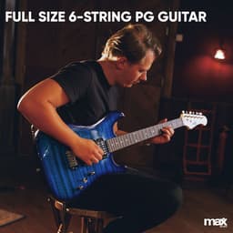 Max GigKit Elektrische gitaar 4/4 - Met 40 Watt versterker en accessoires - Donker blauw — thumbnail 2