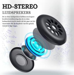 Bluetooth Draadloze Slaap Hoofdtelefoon 5.2 met HD Stereoluidsprekers - Perfecte Tech-gadget voor Sporters, Zijslapers - Cadeau voor Mannen en Vrouwen — thumbnail 3