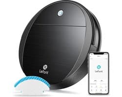 Robot Vacuum Cleaners - Lefant 2-in-1 Robot Vacuum Cleaner with Mop Function - 2200pa Powerful Suction - Automatic Self-Charging Intelligent Vacuum Robot - Ideal for Animal Hair/Hard Floor/Low Pile Carpet