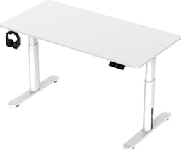 Kinderbureau Ringe elektrisch in hoogte verstelbaar wit — thumbnail 1