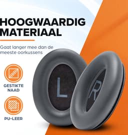 Vervangende oorkussens voor Bose QuietComfort 45 / QC45 / QuietComfort SE - Oorkussens voor koptelefoon - Ear pads headphones - Grijs — thumbnail 2