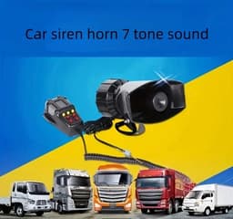 Megafoon - Megafoon met sirene - Alarm - Luchthoorn - Speaker - Produceert 110 Decibel - 12V — thumbnail 4