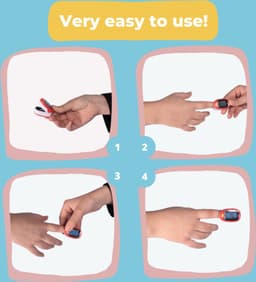 Mobiclinic PY-03 Saturatiemeter - Vinger Pulse Oximeter - Voor kinderen — thumbnail 2