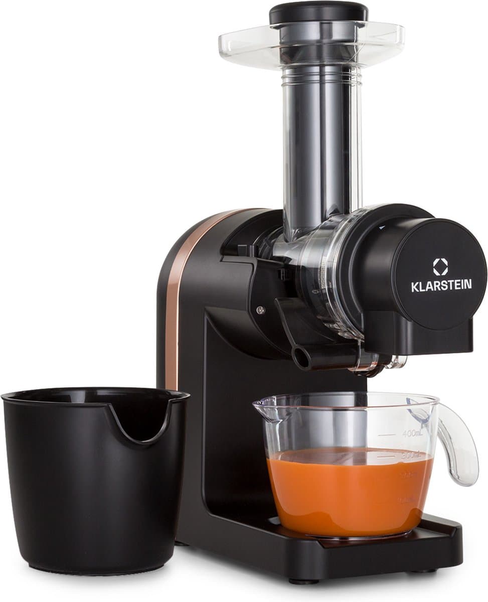 Klarstein Bella Elegance Sappers 200 W, Sapcentrifuge met 400 ml, BPA-vrij, antislip standvoet, max. continue bedrijfstijd: ca. 20 minuten, eenvoudige reiniging, zwart — afbeelding 1
