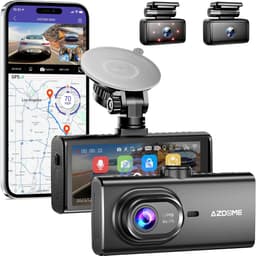 AZDome M560 3CH 4K Wifi GPS 128gb dashcam voor auto — thumbnail 1
