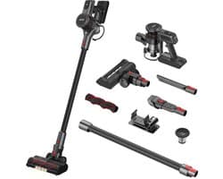Zedar S900 Steelstofzuiger draadloos 300Watt met 4 verschillende opzetstukken - Draadloze stofzuiger - zonder zak op accu- Vacuum cleaner