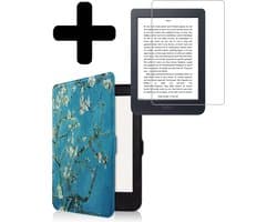 Hoes Geschikt voor Kobo Nia - E-reader Bescherm Hoesje Case Sleep Cover Met Screenprotector - Hoes Geschikt voor Kobo Nia Hoesje - Bloesem