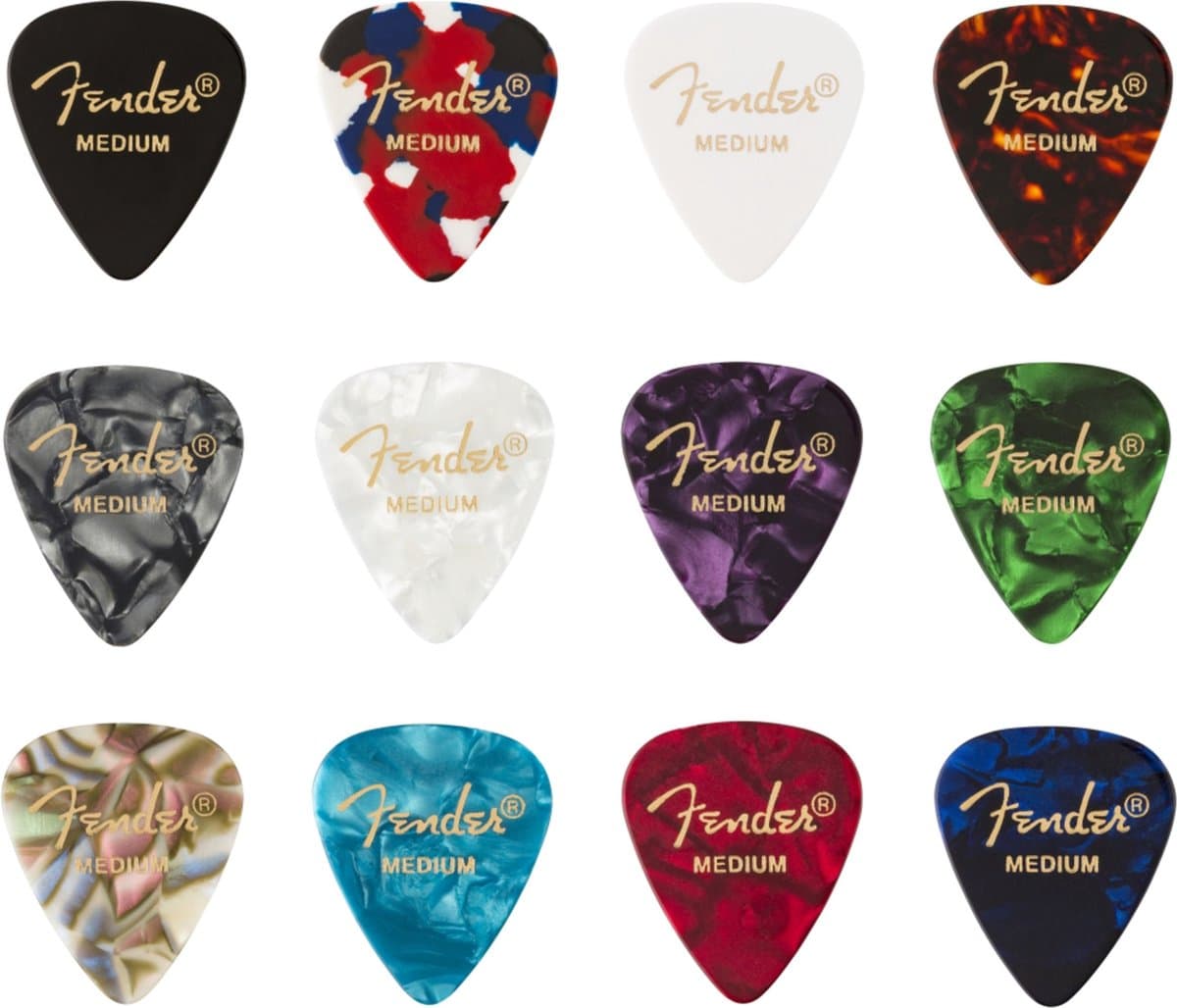 Plectrumset 351 – 12 stuks – Medium – Gitaar Plectrums — afbeelding 1