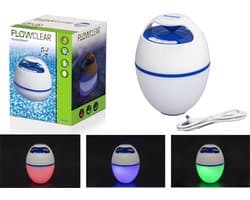 Bestway - bluetooth speaker - met LED verlichting & drijvend - blauw wit