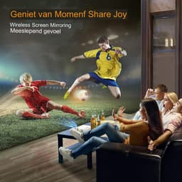 Mini Beamer - Projector - Mini Video Beamer - Wifi - 1080P Full HD - Draagbare Projector - Compatibel met iPhone/Samsung/Hauwei/TV Stick/TV-Box/HDMI/USB/TF/SD-Karte/VGA/AV-Audio — thumbnail 3