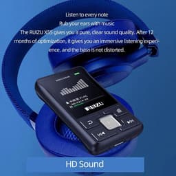 Ruizu X55 Sport - Bluetooth MP3-speler met FM Radio en Achterclip - 8GB — thumbnail 5