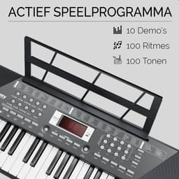 PIXMY - Piano Keyboard - 61Keys Maat M - MP20(KO) - Digitale Piano - Keyboard Piano - Elektrische Piano - Elektronisch Orgel - Keyboard Piano Muziekinstrument 61 Toetsen Kinderen - MP20(KO) — thumbnail 3
