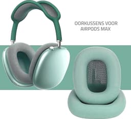 Mix Media koptelefoon oorkussens geschikt voor Apple Airpods Max Groen — thumbnail 3