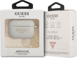 Guess Charms Silicone Case voor Apple Airpods Pro 1 (1e generatie) - Grijs — thumbnail 2
