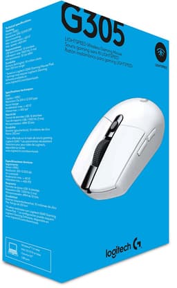 Logitech G305 - Draadloze Muis - 12000 DPI - Rechtshandig - Wit — thumbnail 5