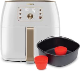 Philips Premium Series Airfryer XXL - HD9870/20 - Smart Sensing - 7.3L - Tot 6 Personen - Wit — thumbnail 5