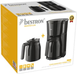 Bestron Koffiezetapparaat filterkoffie 900W - ACM900TD - 1 L, 8 koppen - Thermoskan - Zwart - 5 jaar garantie — thumbnail 3