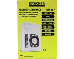 Stofzuigerzak - Stofzuiger Kärcher - Reservezak - 4 stuks