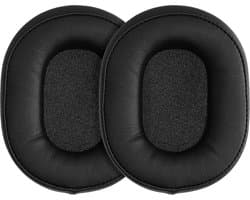 kwmobile 2x oorkussens geschikt voor Audio Technica ATH - MSR7 M30 M40X M50X - Earpads voor koptelefoon in zwart
