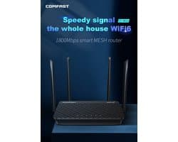 Viatel WIFI 6 MESH 2.4GHz&5.8GHz 802.11ax/a/b/g/n/ac wireless router 4*External Antennas wifi 6 mesh routers up to 1800Mbps