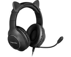 Krüger&Matz KM0659 - Krüger & Matz gaming hoofdtelefoon voor kinderen, zwart