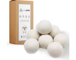Droger Ballen XL 8 stuks – Zero waste Dryer Balls - Duurzaam – Wasverzachter – Herbruikbare Drogerballen – Droogt de was sneller – Tiny Panda