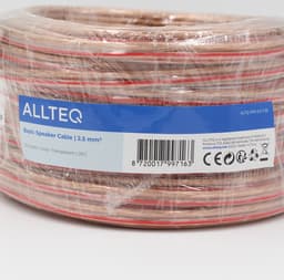 Luidspreker kabel - 2.5mm² - 25 meter - Op rol - Allteq — thumbnail 2