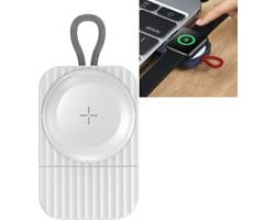 ROCK Compacte Magnetische USB-C Oplader Geschikt voor Apple Watch 2.5W Wit