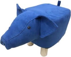Dierenpoef / Voetenbank varken. Geschikt voor in de woonkamer of in de kinderkamer of slaapkamer. Verder kan het dierenpoefje ook gebruikt worden als voetenbank tijdens het televisie kijken. Voor uzelf of Bestel Een Kado