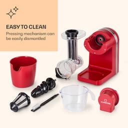 Klarstein Bella Elegance Sappers 200 W, Sapcentrifuge met 400 ml, BPA-vrij, antislip standvoet, max. continue bedrijfstijd: ca. 20 minuten, eenvoudige reiniging, rood — thumbnail 2
