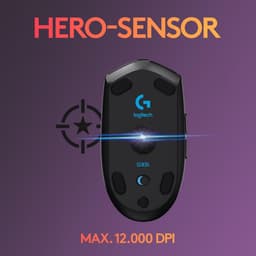 Logitech G305 Lightspeed - Draadloze Muis - Rechtshandig - Zwart — thumbnail 3