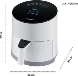 Steba HF1000 - Heteluchtfriteuse/Airfryer - 3,5L - timer- LCD scherm - 1500 Watt - wit — thumbnail 4