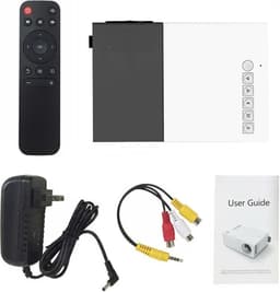 YG-300 Mini Beamer - 320 x 240 - USB - HDMI - Wit - Zwart - 50 lumen — thumbnail 3