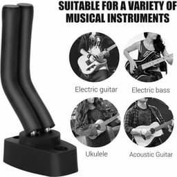 Gitaar Wandbeugel - Gitaarhouder Beugel Muur - Muur Haak / Wand - Gitaarhaak - Gitaar Hanger - Gitaarsteun - Akoestische - klassieke - elektische - basgitaar - Professioneel — thumbnail 2