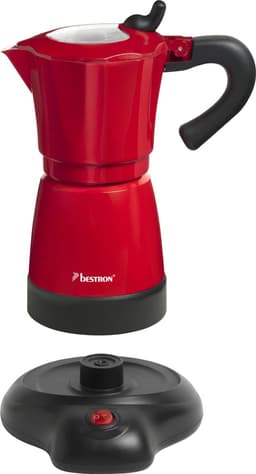 Bestron Percolator - AES480 - 300 mL - 6 kopjes - Aluminium behuizing - Rood - 5 jaar garantie — thumbnail 2