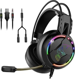 Spirit of Gamer XPERT-H600 Gaming Headset - Gaming Koptelefoon - 7.1 Virtual Surround - RGB Verlichting - 50mm Drivers - Multiplatform PC/PS5/PS4/Xbox/Switch Compatibel — thumbnail 1