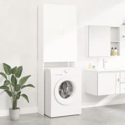 Wasmachine Ombouw - Wasmachine Meubel - Wasmachine Kast - Wit — thumbnail 1