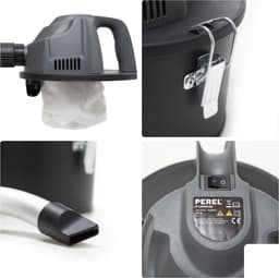 Perel Mini-aszuiger, haardzuiger, stofzuiger voor as, open haard, barbecue, droogzuiger met flexibele slang 0.3 m, HEPA-filter, zuigfunctie, zonder zak, 600 W, 4 L — thumbnail 5