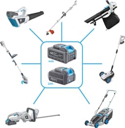 H-Ster accu grasmaaier Ruud 40V - snijbreedte 370mm - snijhoogte 25-75mm - incl. 40V accu en lader — thumbnail 2