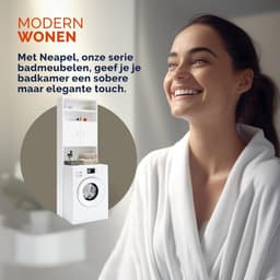 ApexArte® Wasmachine Kast - Meubel Verhoger - Wasdroger Ombouw — thumbnail 4