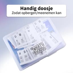 What's Goods - Afneembare siliconen piano toetsenwijzer - Piano (muzieknoten) leren spelen - 88 toetsen - Piano stickers - Zonder kleur wit — thumbnail 5